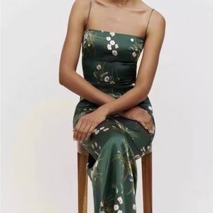 Reformation Frankie silk dress